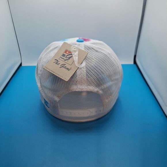 Chicago Cubs Tie Dye Trucker Snapback Leather Patch Hat MLB The Game Cotton - Picture 4 of 7